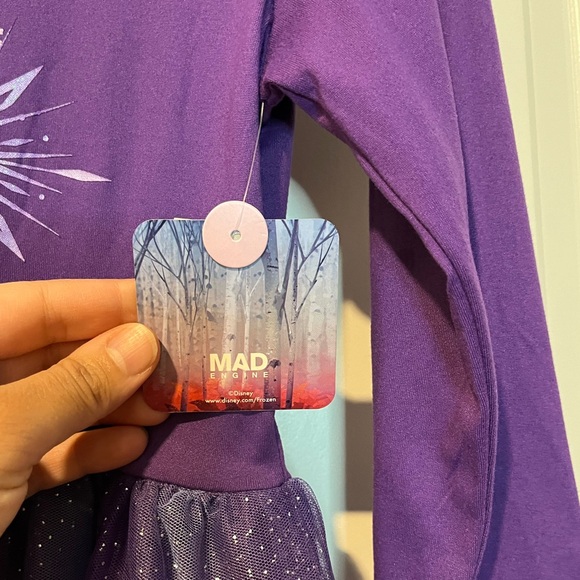 Disney Elsa Purple Tulle Dress size 14-16 (XL) - Picture 3 of 4